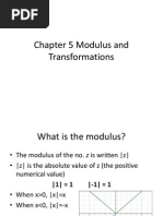 C3 Chapter 5 Modulus and Transformations