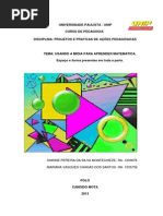 Projetos e Praticas de Ações Pedagogicas