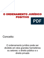 O Ordenamento Juridico Positivo