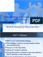 Differentiating Instruction Using The RAFT Method: Nicole M. Velazquez & Ashley Digirolamo