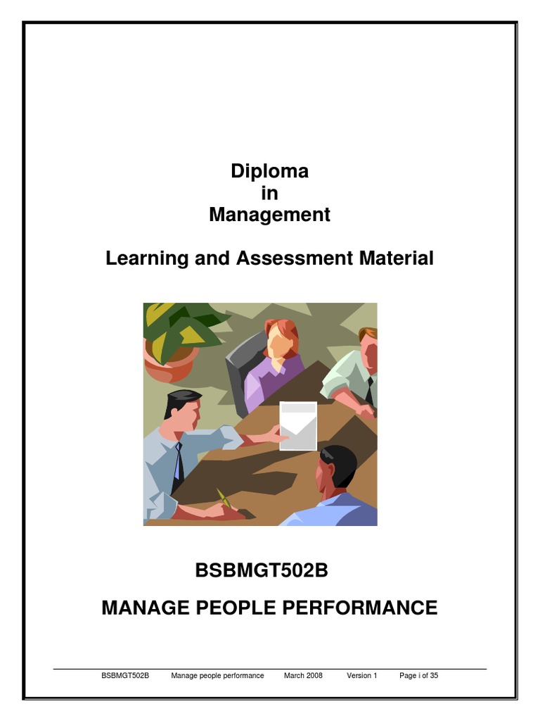 Management Performance Guide | PDF | Performance Appraisal | Competence ...