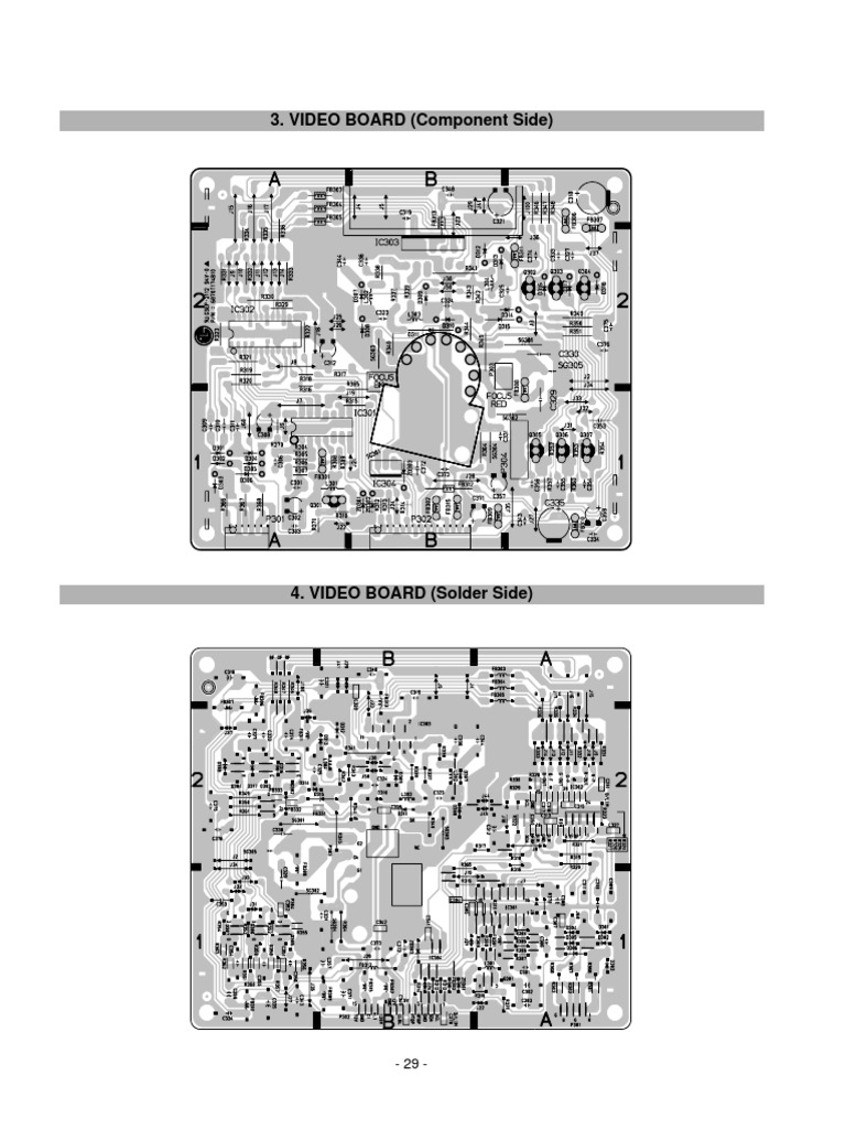 VIDEO BOARD (Component Side) | PDF
