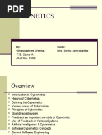 Download Seminar Presentation on Cybernetics by Bhagyashree Shejwal Bhagat SN17763437 doc pdf