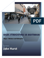 Legal Structures in Australia: Stage 1 Business