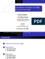 Tipos de documentos Latex