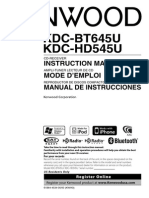 KDC-BT645U - Owners Manual
