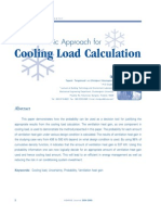 A Probabilistic Approach For Cooling Load Calculation