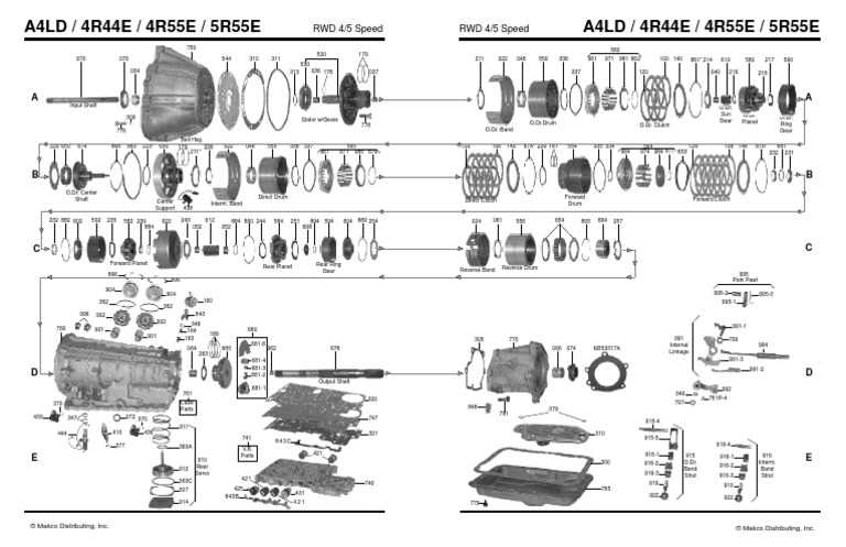 A4LD Trans Diagram | PDF | Clutch | Transmission (Mechanics)