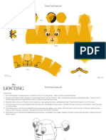 Lion King Simba Cutie Papercraft Printable 0811 (2)