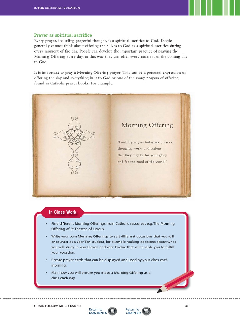 Morning Offering: A Spiritual Sacrifice | PDF | Self-Improvement