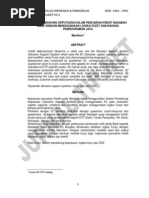 Download SISTEM PENDUKUNG KEPUTUSAN DALAM PENCAIRAN KREDIT NASABAH BANK DENGAN MENGGUNAKAN LOGIKA FUZZY DAN BAHASA PEMROGRAMAN JAVA by Tri Wahyudi SN177679917 doc pdf