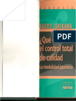QUÉ ES EL CONTROL TOTAL DE CALIDAD - KAURO ISHIKAWA