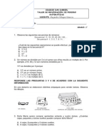 Taller de Recuperación Matemáticas Iii - 6°