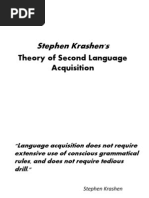 Krashen Acquisition Learning Hypotheses