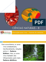 Powerpoint nr. 2 - Interacções seres vivos -Factores do Ambiente