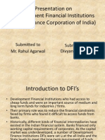 Presentation On Development Financial Institutions (Life Insurance Corporation of India)