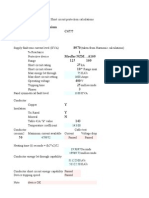 3ph Control Panel FGT Short Circuit Calculations