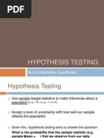 Week 6 - Hypothesis Testing