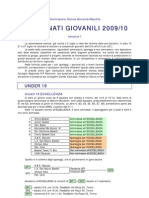 Campionati Giovanili 2009-10
