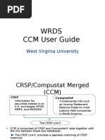 WRDS CCM