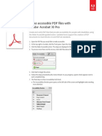 Adobe Acrobat Xi Make Accessible PDF Files Tutorial Ue