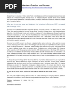 Download Exchange 2010 Interview Question answers by kunwar_sd SN177714344 doc pdf