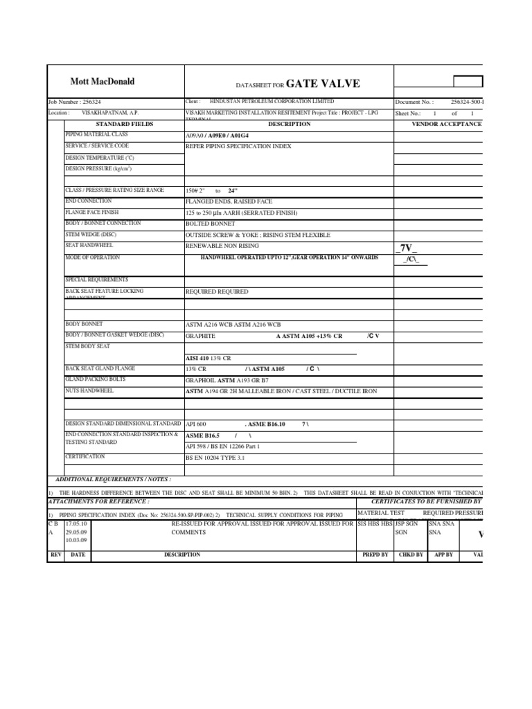 Datasheet for Gate Valve.xls