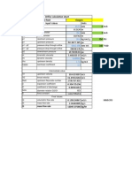 Orifice flow calculation sheet