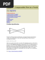 Compressible Flow in A Nozzle