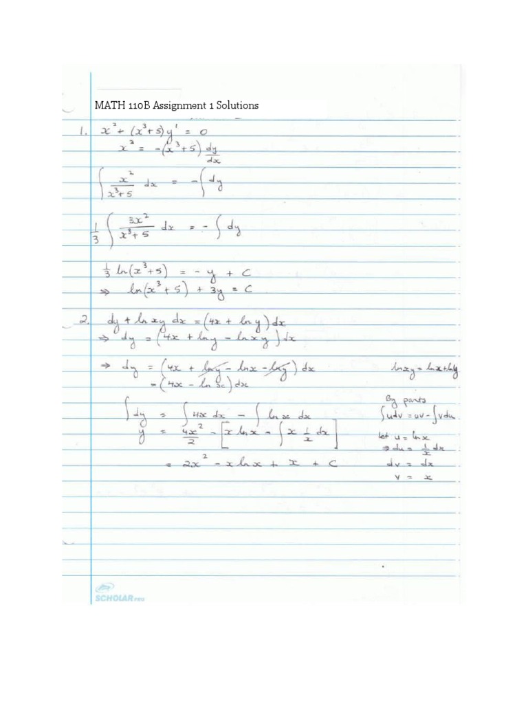 UTT MATH 1001 Tutorial 1 Solutions SeptDec | PDF