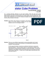 Resistor Cube Problem