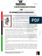 Principles of Ancient African Constitution Law and The Fundamental Rights of African People