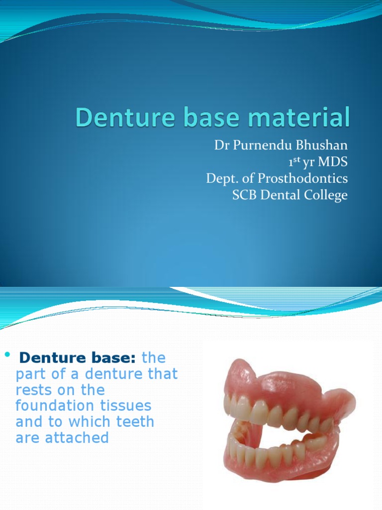 Denture Base Material Poly(Methyl Methacrylate) Dentures Free 30