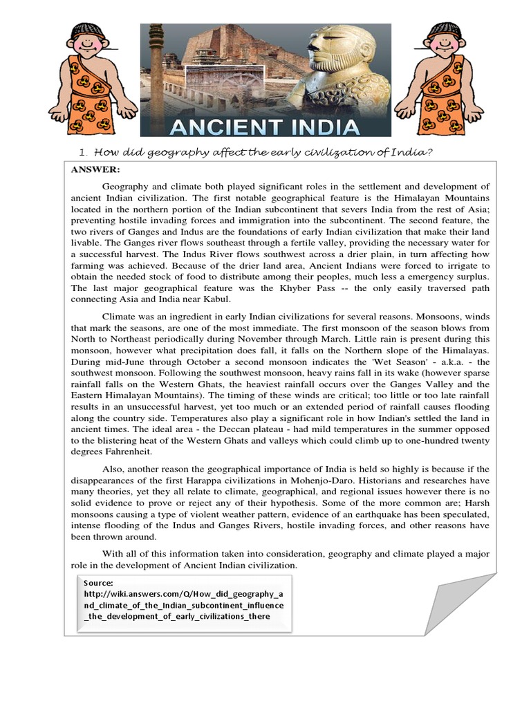 How Did Geography Affect the Early Civilization of India Plato Sophism