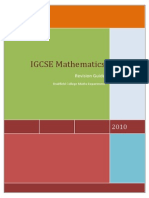 IGCSE Mathematics Revision Guide !