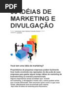 50 IDÉIAS DE MARKETING E DIVULGAÇÃO