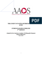 Treatment of Osteoarthritis of The Knee Guideline