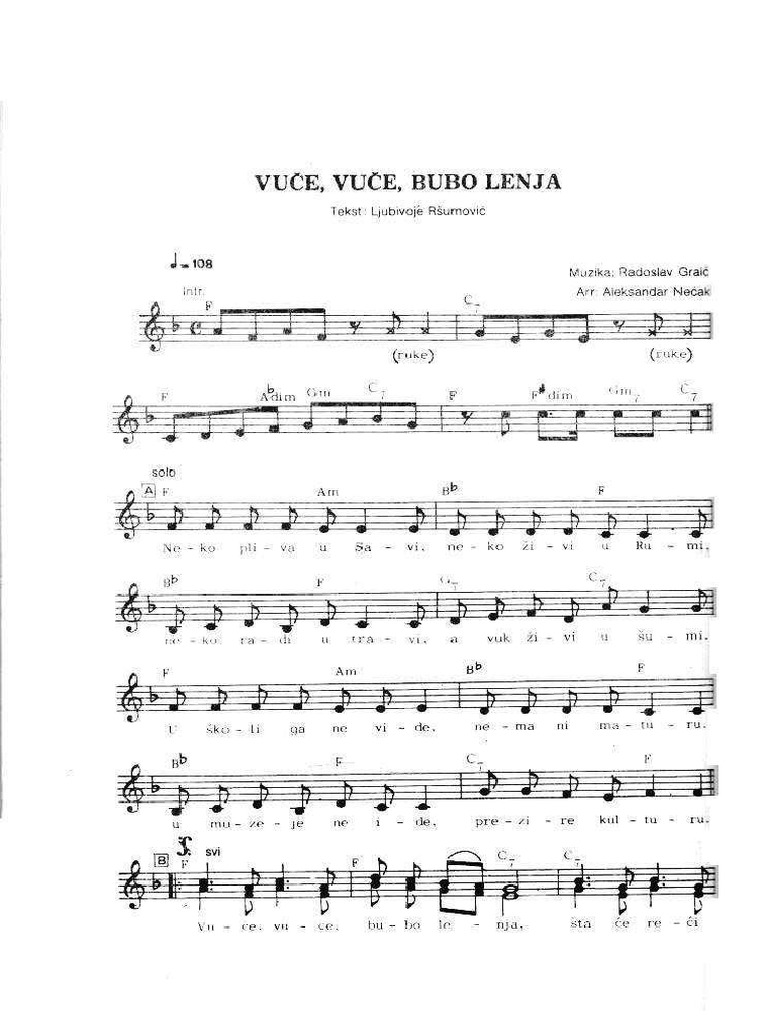 Vuce,Bubo Lenja