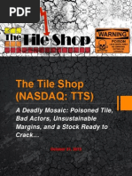 Download The Tile Shop - A Deadly Mosaic Poisoned Tile Bad Actors Unsustainable Margins and a Stock Ready to Crack by TileShopExposed SN177760789 doc pdf