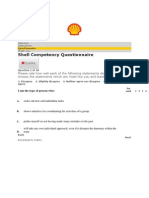 Shell Competency Based Questionnaire