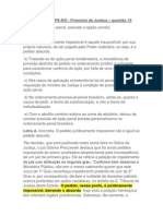 CESPE - 2013 - MPE-RO - Promotor de Justiça - Questão 18