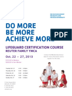 Do More Be More Achieve More: Lifeguard Certification Course