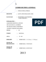 2° Laboratorio de Fisica II - Ondas Estacionarias en Una Cuerda