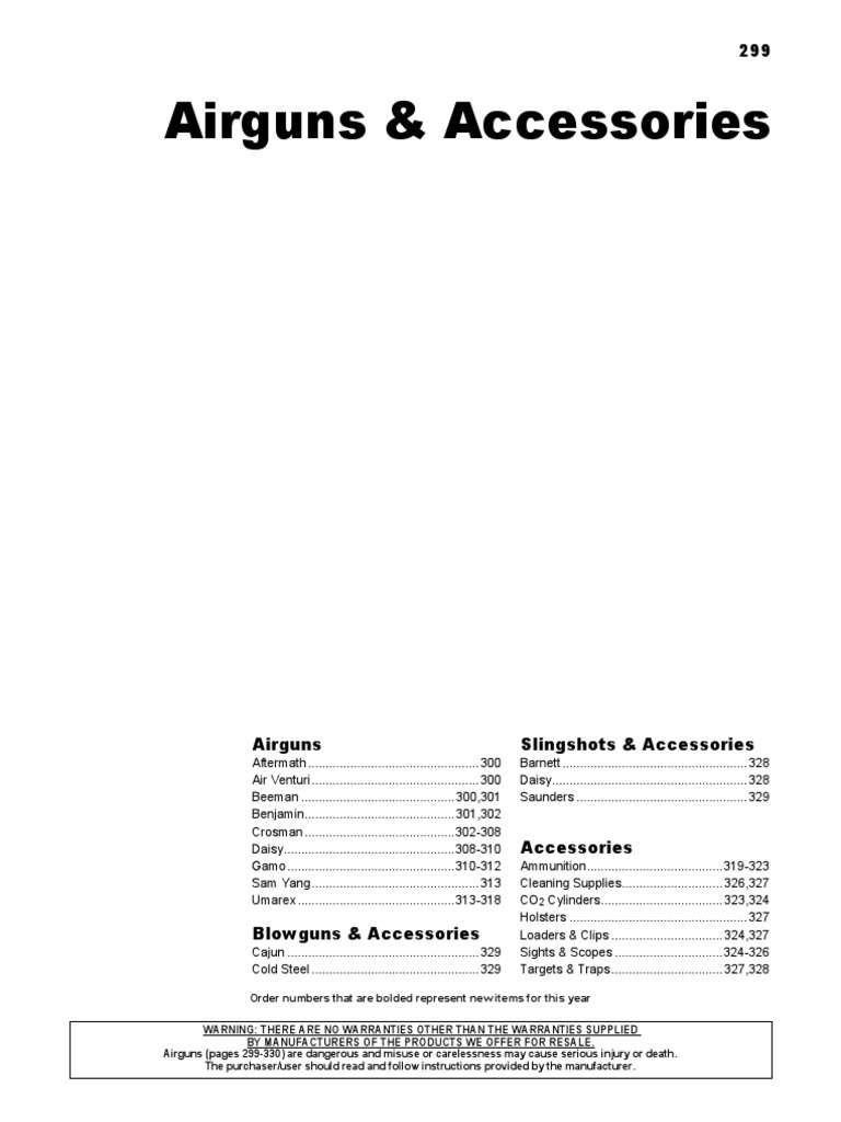 Airguns Accessories | PDF | Telescopic Sight | Rifle