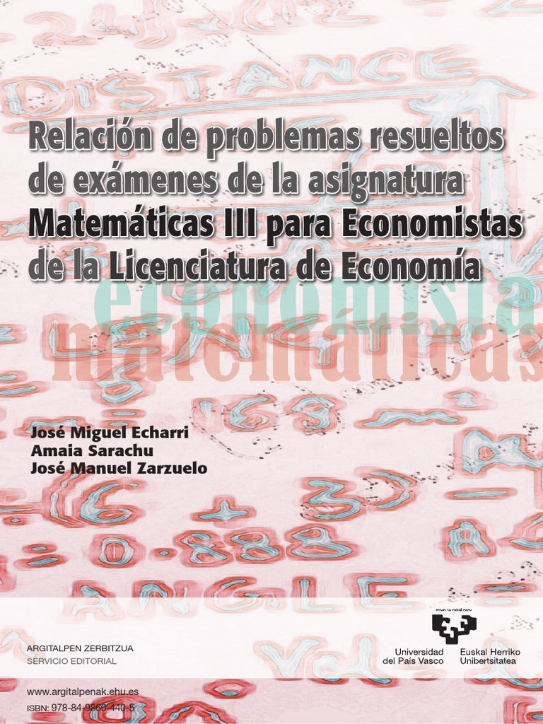 Examenes Resueltos de Matematicas para Economistas III | PDF