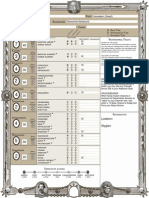 ZWEIHÄNDER - Character Sheet