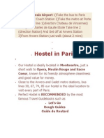 Hostel in Paris: From Beauvais Airport 1) Take The Bus To Paris