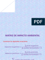 Matriz de Impacto Ambiental