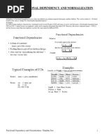 Functional Dependency and Normalization