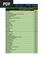 3D™, Blu-Ray™ Movie List - 20.07.13